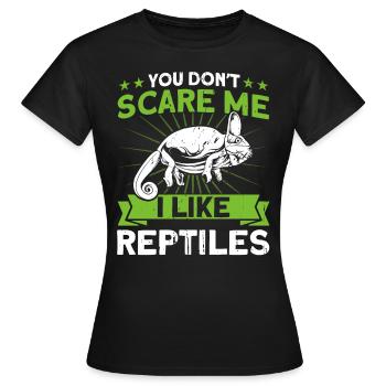 Snake Reptiles Reptiles Reptile Lovers Cadeau - T-shirt Femme - noir - Devant - AI Model Female 172 dark (172cm)