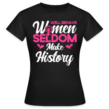 Droits des femmes Autonomisation féministe - T-shirt Femme - noir - Devant - AI Model Female 172 dark (172cm)