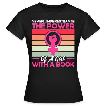 Droits des femmes Autonomisation féministe - T-shirt Femme - noir - Devant - AI Model Female 172 dark (172cm)