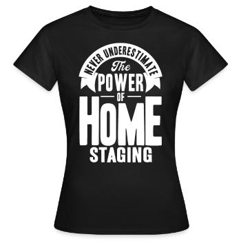 Innenarchitekt Inneneinrichtung Haus Einrichtung G - Frauen T-Shirt - Schwarz - Vorne - AI Model Female 172 dark (172cm)