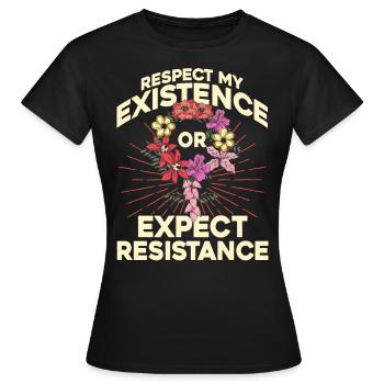Droits des femmes Autonomisation féministe - T-shirt Femme - noir - Devant - AI Model Female 172 dark (172cm)