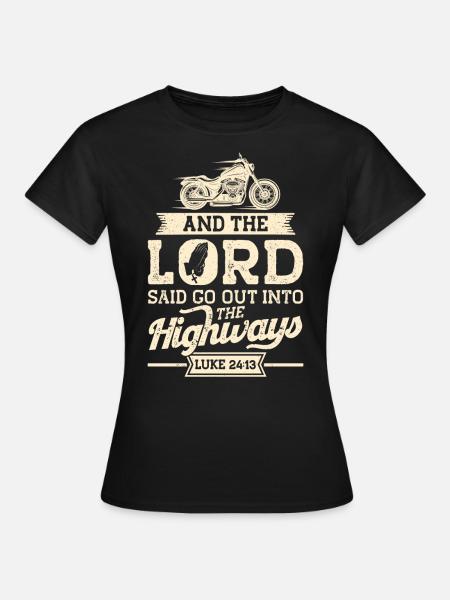 Christlich Chopper Glaube Geschenk - Frauen T-Shirt - Schwarz