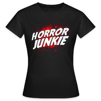 film d’horreur film d’horreur film d’horreur cadeau - T-shirt Femme - noir - Devant - AI Model Female 172 dark (172cm)