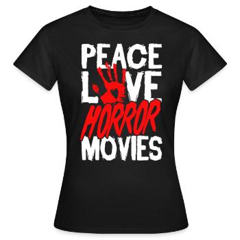 film d’horreur film d’horreur film d’horreur cadeau - T-shirt Femme - noir - Devant - AI Model Female 172 dark (172cm)