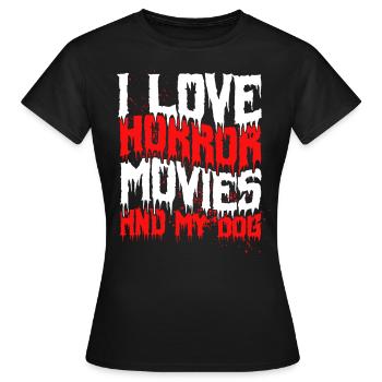 film d’horreur film d’horreur film d’horreur cadeau - T-shirt Femme - noir - Devant - AI Model Female 172 dark (172cm)