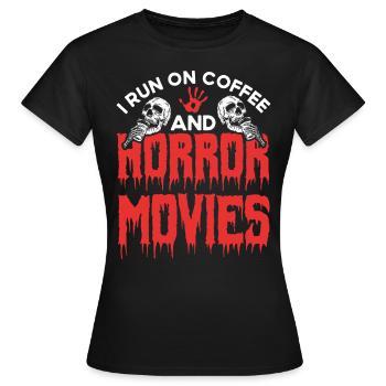 Film d’horreur Film d’horreur Film d’horreur Slasher Film Cadeau - T-shirt Femme - noir - Devant - AI Model Female 172 dark (172cm)