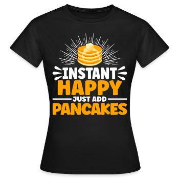 Pfannkuchen Liebhaber Pfannkuchen Tag Pfannkuchen - Frauen T-Shirt - Schwarz - Vorne - AI Model Female 172 dark (172cm)