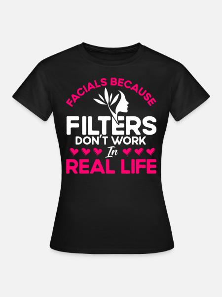 Gesichtsbehandlung Maskenbildner Kosmetiker Gesche - Frauen T-Shirt - Schwarz