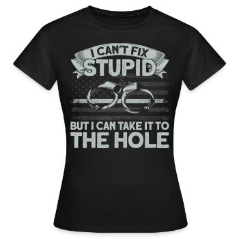 Prison guard Prison officer Prison officer - Women's T-Shirt - black - Front - AI Model Female 172 dark (172cm)
