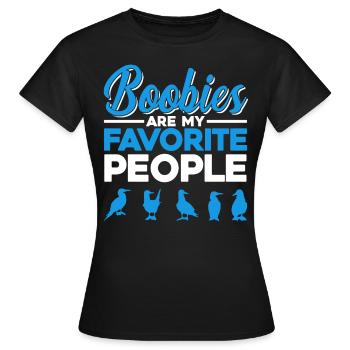 Seevogel Blaufußtölpel Tölpel Geschenk - Frauen T-Shirt - Schwarz - Vorne - AI Model Female 172 dark (172cm)