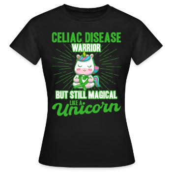 Soutien à la maladie cœliaque Sensibilisation à la maladie cœliaque Verts - T-shirt Femme - noir - Devant - AI Model Female 172 dark (172cm)