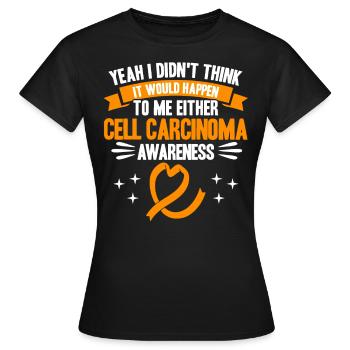 cell carcinoma fighter cell carcinoma consciousness cell - Women's T-Shirt - black - Front - AI Model Female 172 dark (172cm)