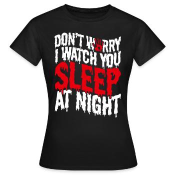 film d’horreur film d’horreur film d’horreur cadeau - T-shirt Femme - noir - Devant - AI Model Female 172 dark (172cm)