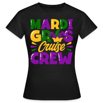 Mardi Gras Cruise Crew Mardi Gras Cadeau - T-shirt Femme - noir - Devant - AI Model Female 172 dark (172cm)