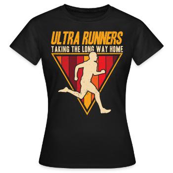 Coureur d’ultramarathon Ultramarathon Trail Running Ges - T-shirt Femme - noir - Devant - AI Model Female 172 dark (172cm)