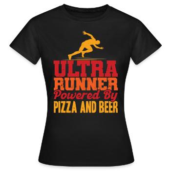 Trailrunning Ultralauf Ultramarathon Geschenk - Frauen T-Shirt - Schwarz - Vorne - AI Model Female 172 dark (172cm)