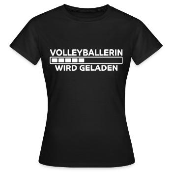 Volleyballerin Spruch Fun Beachvolleyball Geschenk - Frauen T-Shirt - Schwarz - Vorne - AI Model Female 172 dark (172cm)