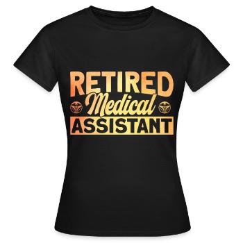 Medizinische Schule Assistentin im Gesundheitswese - Frauen T-Shirt - Schwarz - Vorne - AI Model Female 172 dark (172cm)