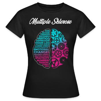 Multiple sclerosis, consciousness - Women's T-Shirt - black - Front - AI Model Female 172 dark (172cm)