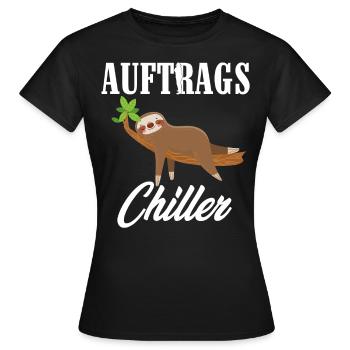Paresse drôle, job shiller, traîner - T-shirt Femme - noir - Devant - AI Model Female 172 dark (172cm)