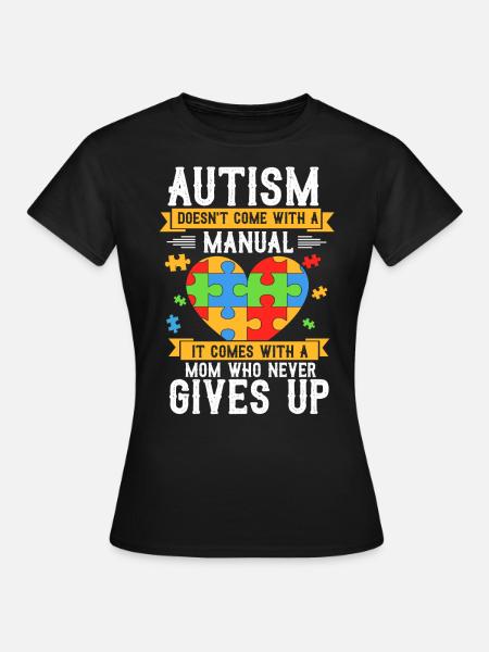 Autism Awareness Monat, Autismus Bunte Hoffnung - T-shirt dam - svart
