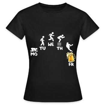 Lacrosse - T-shirt Femme - noir - Devant - AI Model Female 172 dark (172cm)