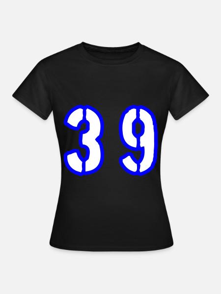 39 Zahl Symbol - Frauen T-Shirt - Schwarz