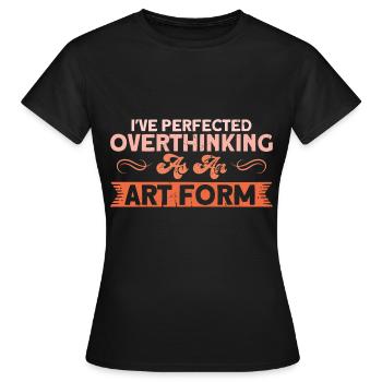 Sarcasme Sarcastique Ironie Cadeau - T-shirt Femme - noir - Devant - AI Model Female 172 dark (172cm)