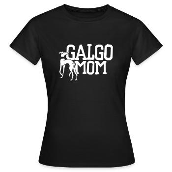 galgo mom - Women's T-Shirt - black - Front - AI Model Female 172 dark (172cm)