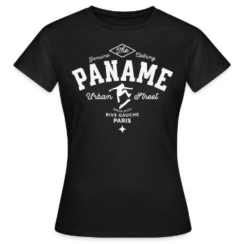Paname Urban Street skateboarding - T-shirt Femme - noir - Devant - AI Model Female 172 dark (172cm)