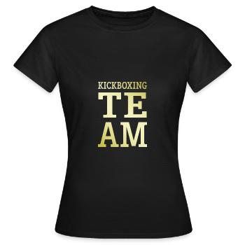 Kickboxing Team - Frauen T-Shirt - Schwarz - Vorne - AI Model Female 172 dark (172cm)