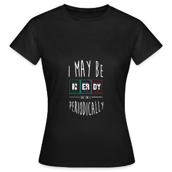 Tableau périodique - T-shirt Femme - noir - Devant - AI Model Female 172 dark (172cm)