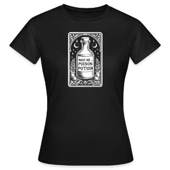 Potion Vial 2 - Women's T-Shirt - black - Front - AI Model Female 172 dark (172cm)