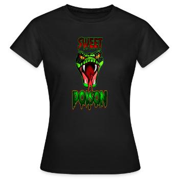 poison (poison) - T-shirt Femme - noir - Devant - AI Model Female 172 dark (172cm)