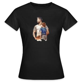 Blick in die Weite - Frauen T-Shirt - Schwarz - Vorne - AI Model Female 172 dark (172cm)