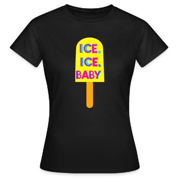 Eiszeit - Frauen T-Shirt - Schwarz - Vorne - AI Model Female 172 dark (172cm)