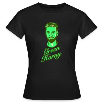 Green Horn y - Frauen T-Shirt - Schwarz - Vorne - AI Model Female 172 dark (172cm)