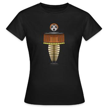 100 Years of Triadic Ballet: Divers - Women's T-Shirt - black - Front - AI Model Female 172 dark (172cm)