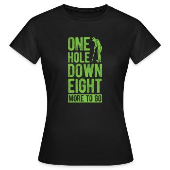 Golfplatz zum Golfen Golf - Frauen T-Shirt - Schwarz - Vorne - AI Model Female 172 dark (172cm)