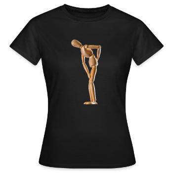 Mal de dos - T-shirt Femme - noir - Devant - AI Model Female 172 dark (172cm)