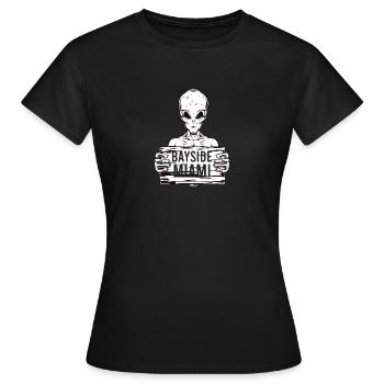 Bayside Miami Shadow Alien - Frauen T-Shirt - Schwarz - Vorne - AI Model Female 172 dark (172cm)