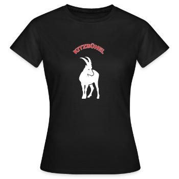 Kitzbühel - Frauen T-Shirt - Schwarz - Vorne - AI Model Female 172 dark (172cm)