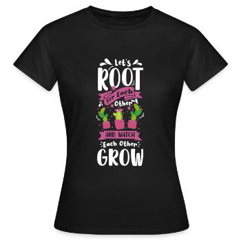 Stachel Natur Gärtner - Frauen T-Shirt - Schwarz - Vorne - AI Model Female 172 dark (172cm)