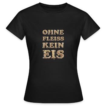 Eis& Eiscreme als Belohnung - Frauen T-Shirt - Schwarz - Vorne - AI Model Female 172 dark (172cm)