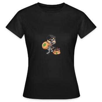Candy Dieb Halloween-Einbrecher Gauner Schläger - Frauen T-Shirt - Schwarz - Vorne - AI Model Female 172 dark (172cm)