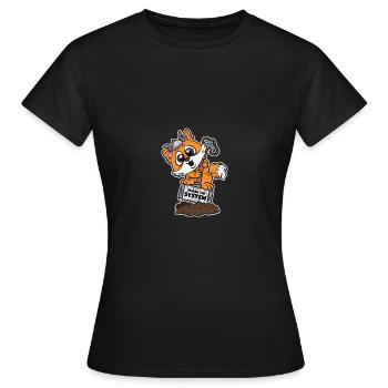 Écrasez le système anarchiste Corgi - T-shirt Femme - noir - Devant - AI Model Female 172 dark (172cm)