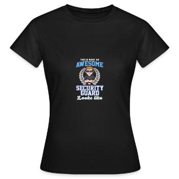 Fantastischer Wachmann - Frauen T-Shirt - Schwarz - Vorne - AI Model Female 172 dark (172cm)