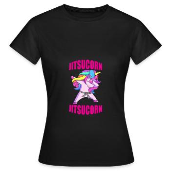 Jiu Jitsu Selbstverteidigung - Frauen T-Shirt - Schwarz - Vorne - AI Model Female 172 dark (172cm)