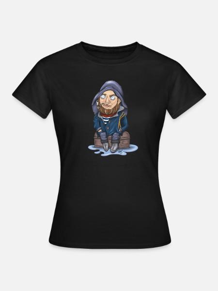 Klabautermann - Frauen T-Shirt - Schwarz