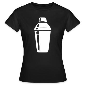 Barman de cadeaux Shaker Shaker Cocktail Bar - T-shirt Femme - noir - Devant - AI Model Female 172 dark (172cm)